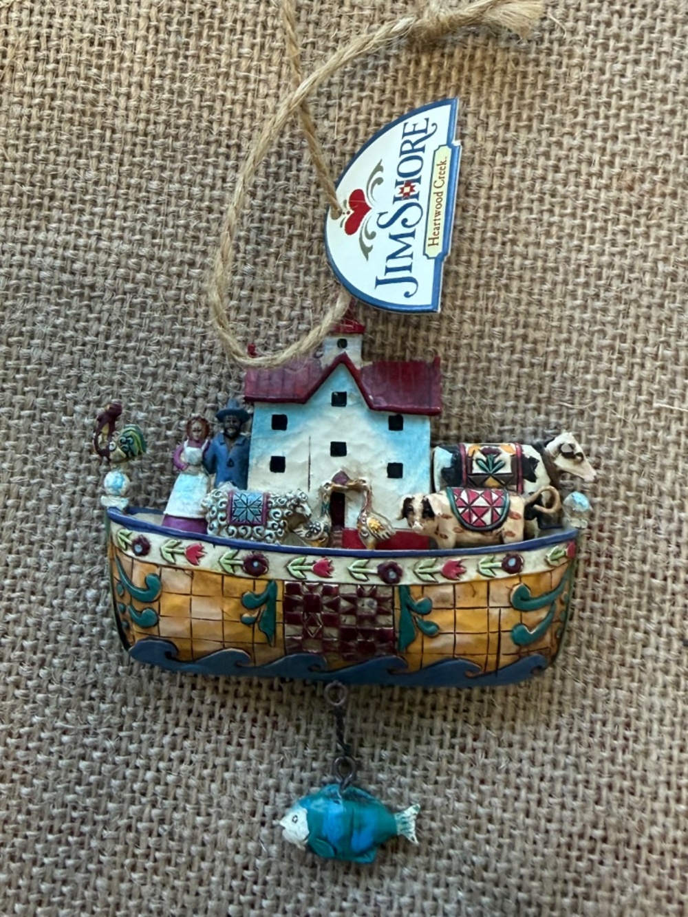 Rare 2006 Noah's Ark Ornament by Artist Jim Shore In Box